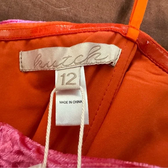 Anthropologie Hutch Strapless Ruched High-Low Dress in Red and Pink - Picture 6 of 14